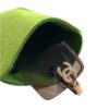 5002 brillenkoker - brillen etui - bril hoes - groen - vilt - closeup 2
