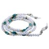 1042-Brillenkoord-Bohemian-Chique-–-Parel-Look-–-Wit-Groen 1