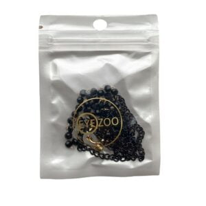 1158-Brillenketting-–-Zwart-met-Facet-Geslepen-Kraaltjes 2