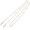1160 brilketting rose goud bolletjes