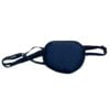 1185 ooglapje zijde - eyepatch - luxe - navy blue - Blauw - 1