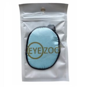 1206 ooglapje zijde - eyepatch - luxe - blauw