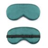 1212-zijde slaapmasker-reismasker-blinddoek groen zwarte band