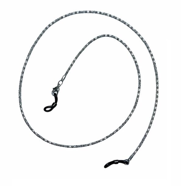 1247 brillenketting zilver fantasieschakel