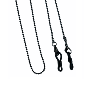 Home 45 1263 brillenketting mini bolletjes zwart all black