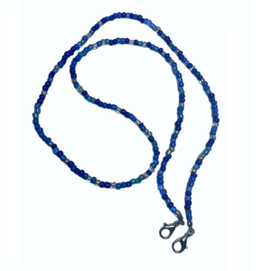 1264 mondkapjes koord bohemian blauwe kralen