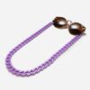 Eyezoo® XL Chain - Retro Paars - Vintage - Brillenketting Grote Schakel 7 1271 - brillenketting Grote Schakel paars - Retro - Vintage - Eyezoo XL Chain