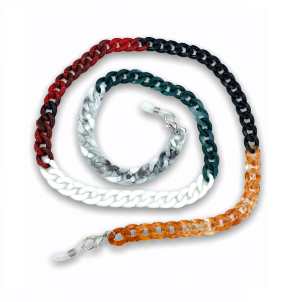 21276 - brillenketting XL - abstract block - XL Chain