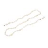 1139 brillenketting met schelpjes wit