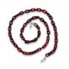 21279 Brillenketting grote schakel - XL Chain - Eyezoo - rood ovaal Medium