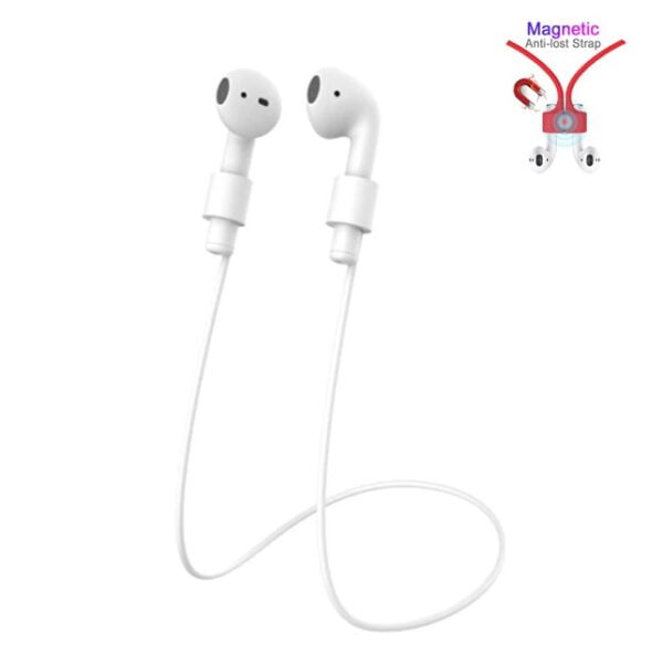 31328 airpods koord - anti verlies - draadloze oordopjes - wit