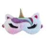 31319 slaapmasker unicorn - eenhoorn - kuifje - roze - paars