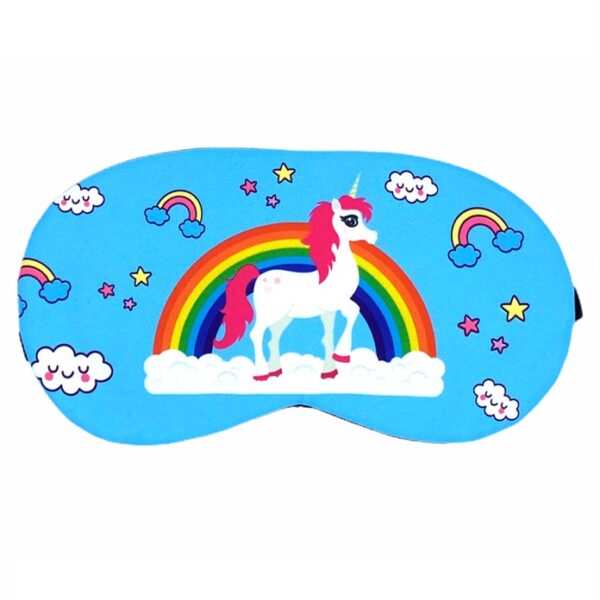 31320 slaapmasker unicorn regenboog eenhoorn blauw