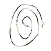 21310 brillenketting kraal - zwart - wit - goud