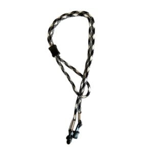 11356 brillenkoord sport - verstelbaar - zwart wit