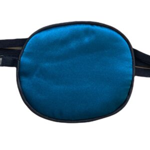 41215 ooglapje groot - zijde - blauw front 1