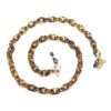 21353 brilketting grote schakel - xl chain - bruin