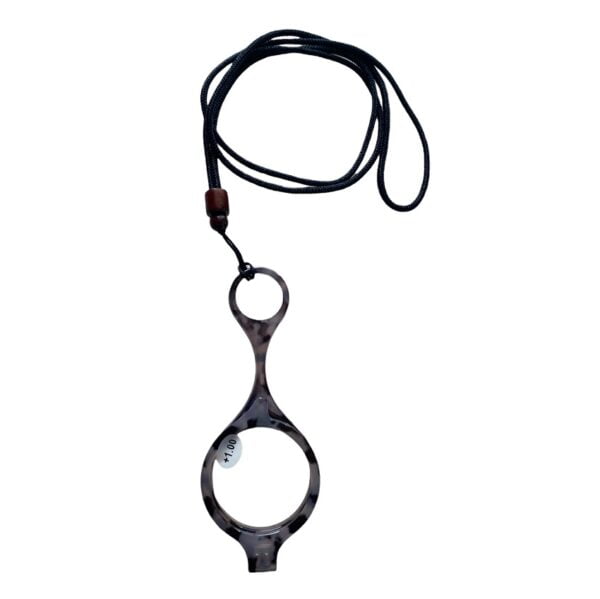 5007 handheld leesbril - vouwbare leesbril - opvouwbaar - loep grijs 1-2