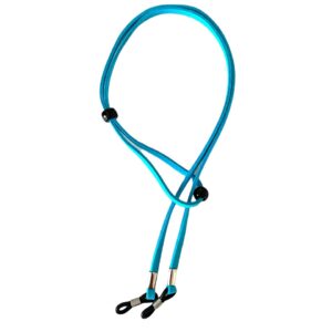 11022 brillenkoord suede - blauw - faux - verstelbaar