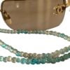 Brillenkoord Kralen - Sealife - Blauw Fantasie 5 21361 brillenkoord kralen glas - blauw - turkoois - bohemian - met bril