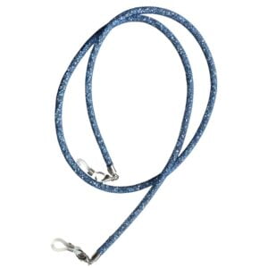 21374 brillenkoord swarovski mesh - blauw - voorkant