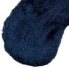 21386 slaapmasker zwart pluche zacht - close up