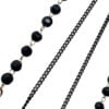 Brilketting - Brillenketting - Zwart Met Facet Geslepen Kraaltjes - Chique Gala 5 41158 brillenketting - brilketting - zwart geslepen kraaltjes facet closeup