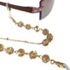 Brillenkoord Kristal Rookkleur - Goudkleurig - Extravert 6 41159 brillenketting - brilketting goud en kristallen - rookkwarts - bril
